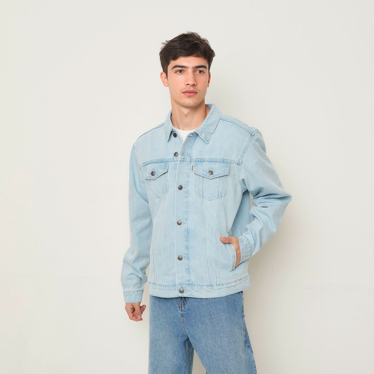 BEARCLIFF - Chaqueta de jean Hombre de Algodón Bearcliff