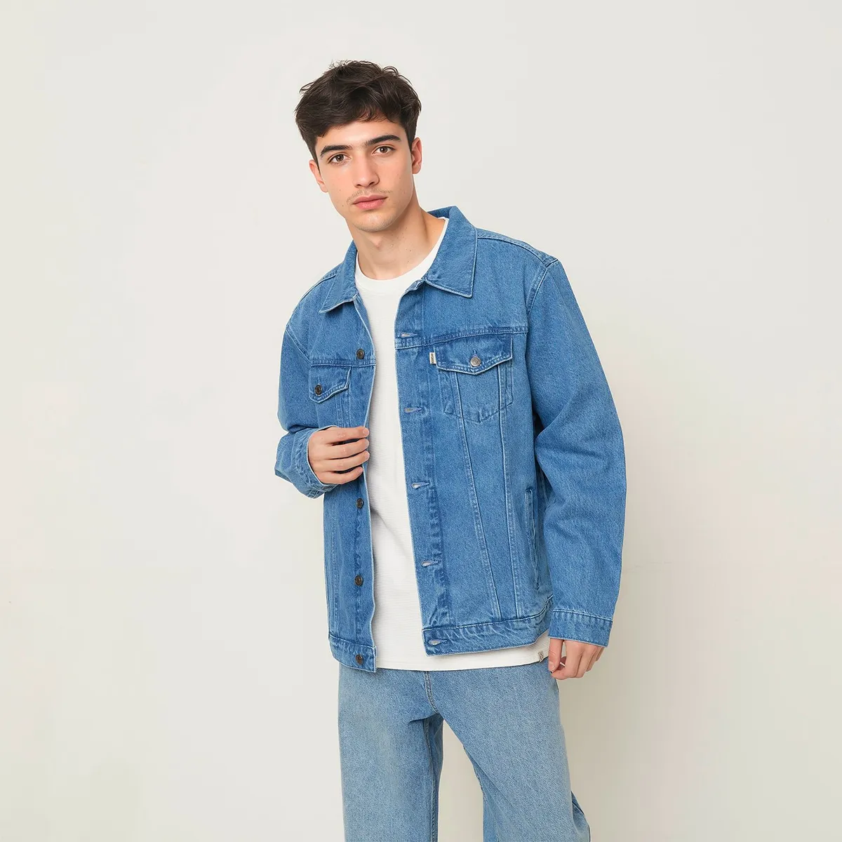 BEARCLIFF - Chaqueta de jean Hombre de Algodón Bearcliff