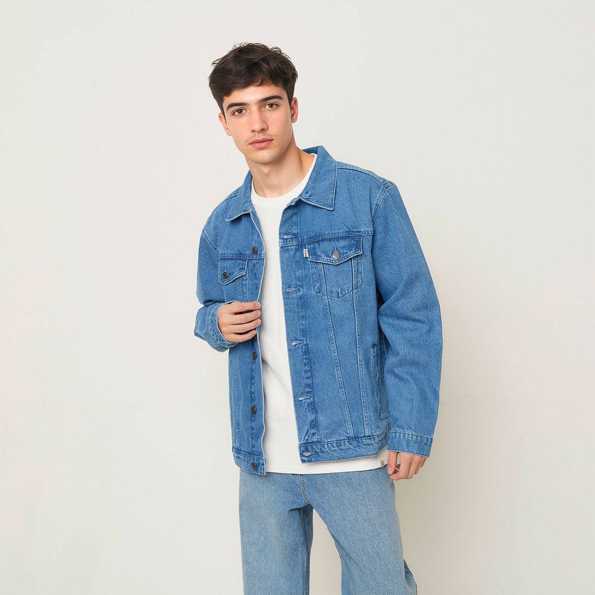 BEARCLIFF - Chaqueta de jean Hombre de Algodón Bearcliff