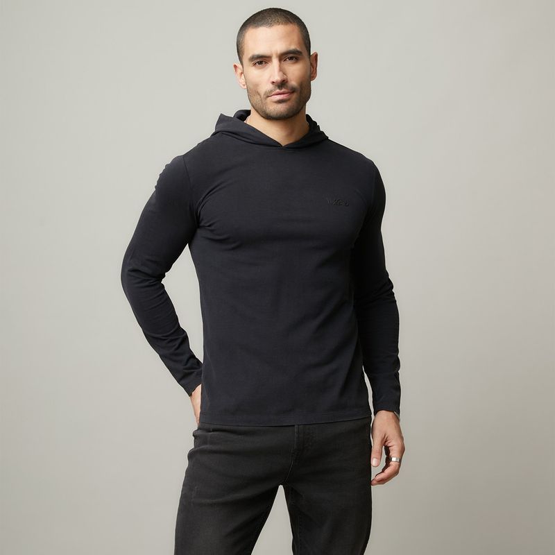 MOSSIMO - Camiseta Hombre Manga larga de Algodón Mossimo