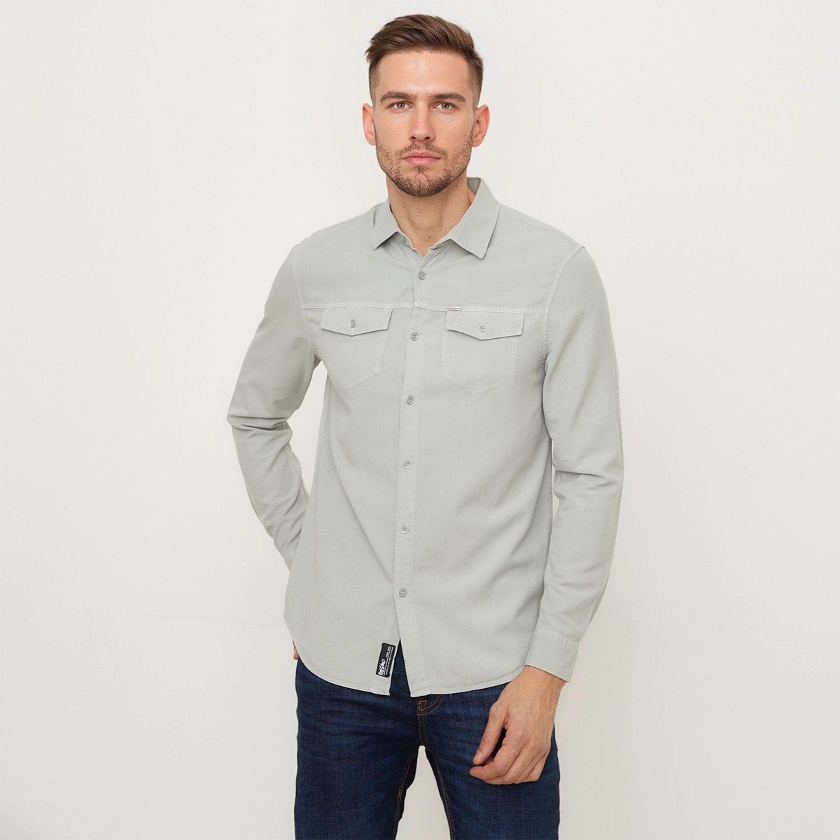 MOSSIMO - Camisa Hombre Manga larga Regular Mossimo