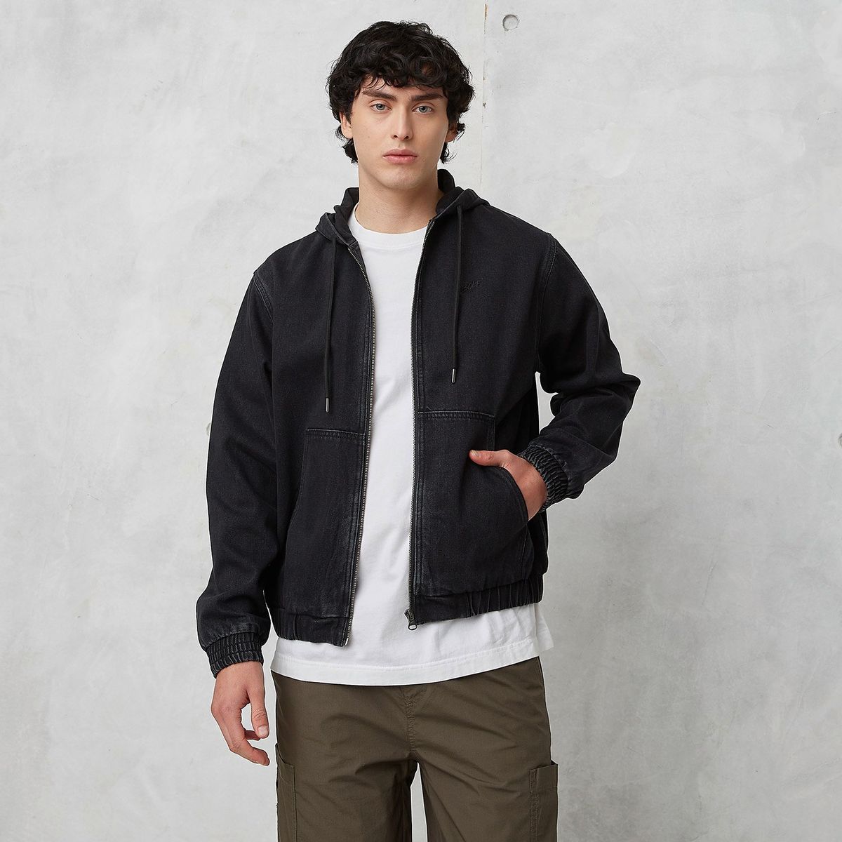 BEARCLIFF - Chaqueta de jean Hombre de Algodón Bearcliff