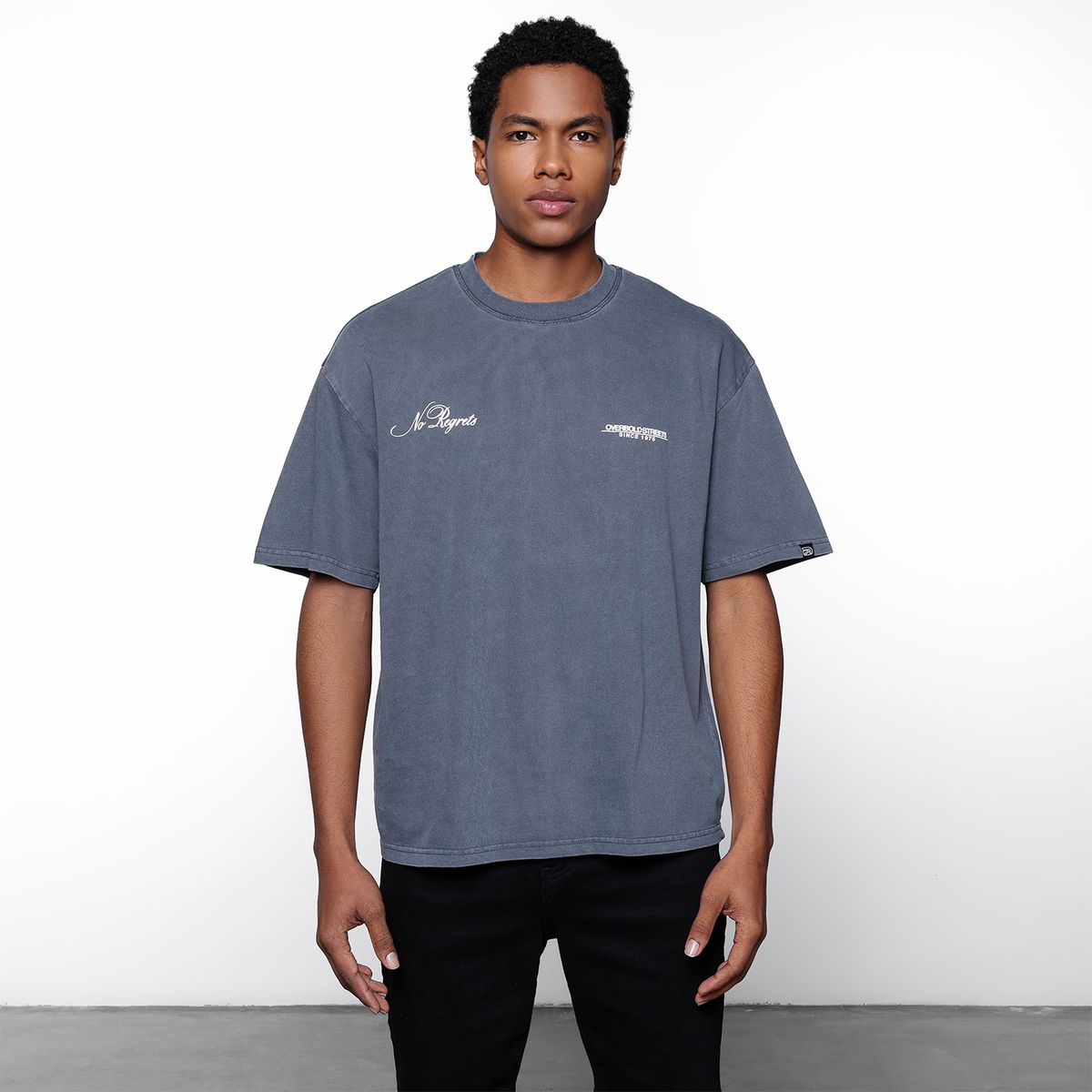 DENIMLAB - Camiseta Hombre Manga corta con Estampado de Algodón Denimlab