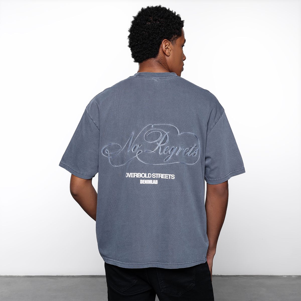 DENIMLAB - Camiseta Hombre Manga corta con Estampado de Algodón Denimlab