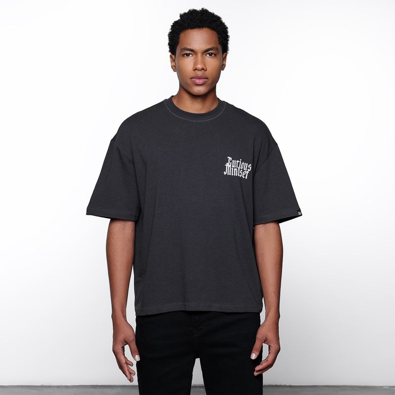 DENIMLAB - Camiseta Hombre Manga corta con Estampado de Algodón Denimlab