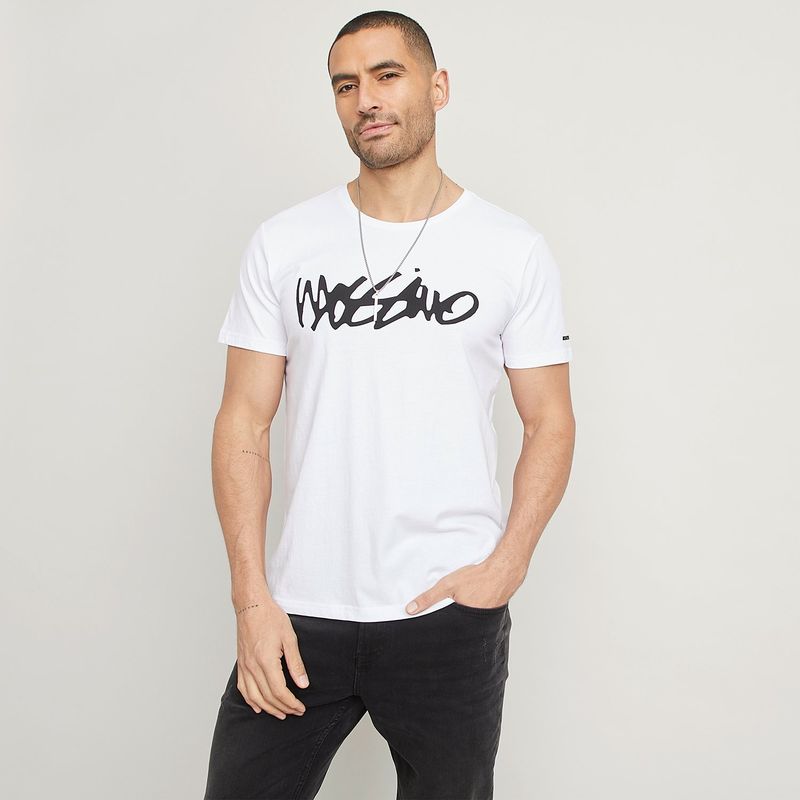 MOSSIMO - Camiseta Hombre Manga corta con Logo de Algodón Mossimo