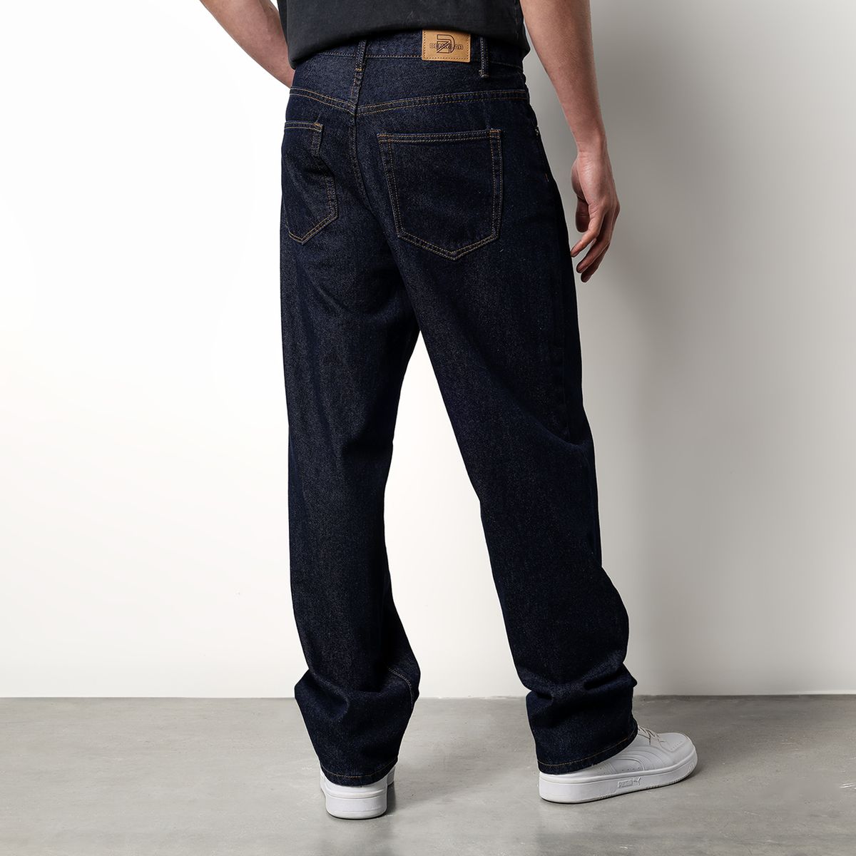 DENIMLAB - Jean 5 Bolsillos Hombre Baggy de Algodón Denimlab