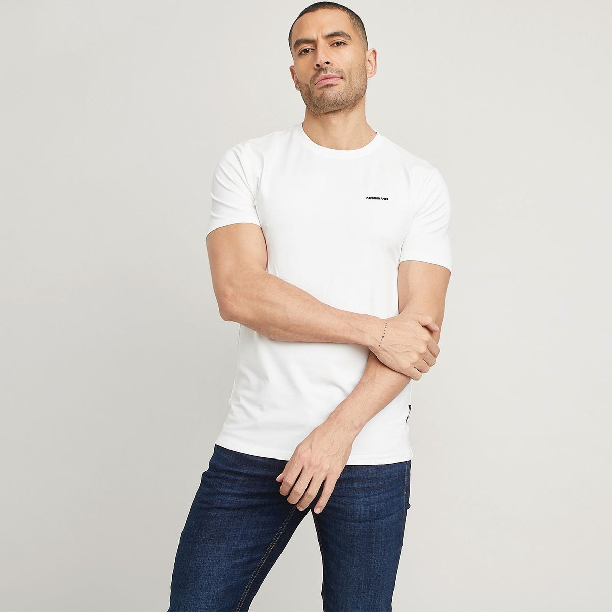 MOSSIMO - Camiseta Hombre Manga corta de Algodón Mossimo