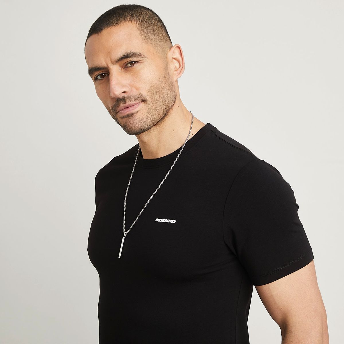 MOSSIMO - Camiseta Hombre Manga corta de Algodón Mossimo