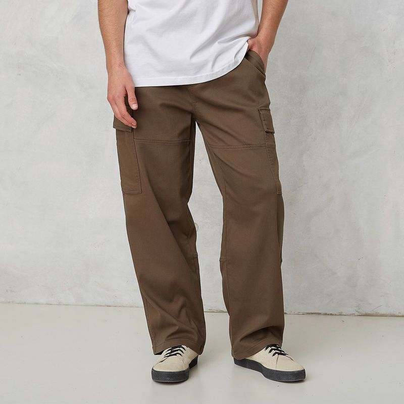 BEARCLIFF - Pantalón cargo Hombre Baggy de Algodón Bearcliff