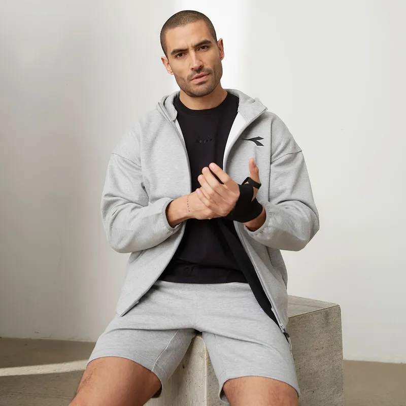 DIADORA - Hoodie Deportivo Hombre Diadora Lifestyle