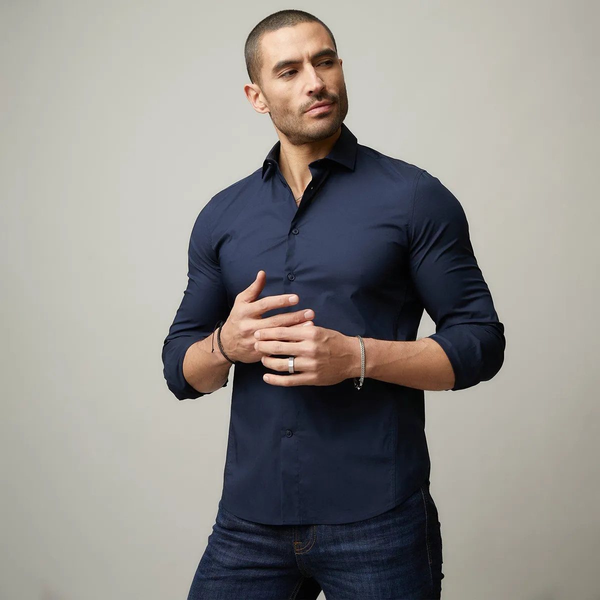 MOSSIMO - Camisa Hombre Manga larga Slim Mossimo