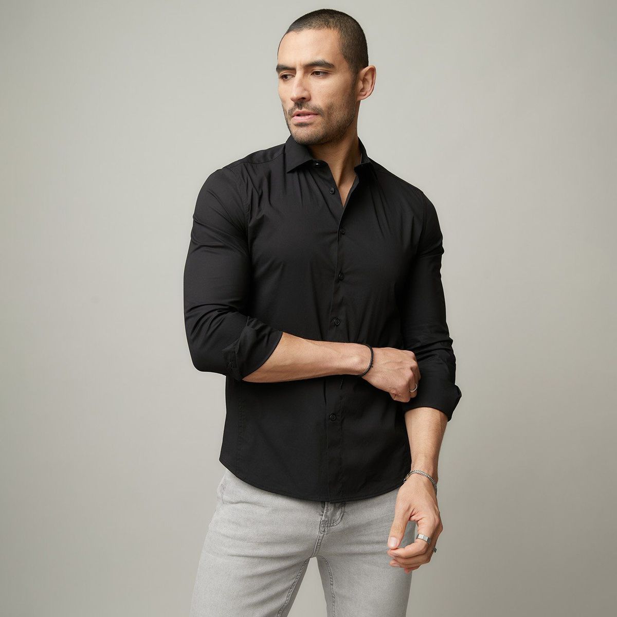 MOSSIMO - Camisa Hombre Manga larga Slim Mossimo