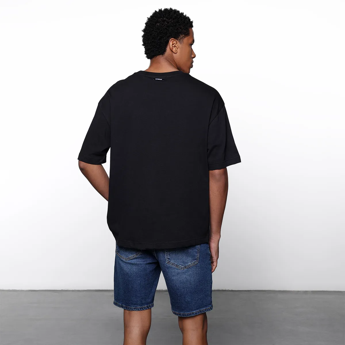 DENIMLAB - Camiseta Hombre Manga corta con Estampado de Algodón Denimlab