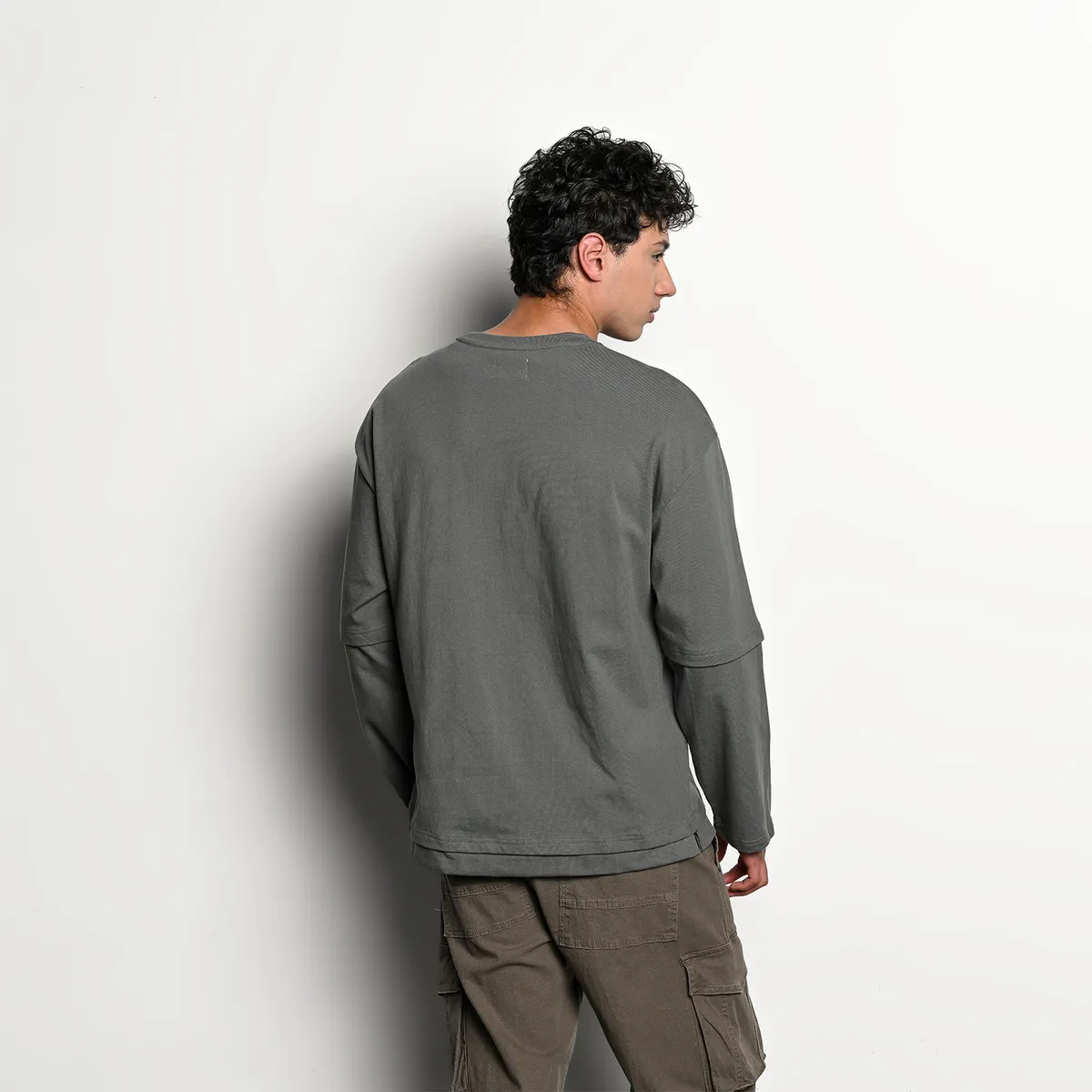 DENIMLAB - Camiseta Hombre Manga larga de Algodón Denimlab