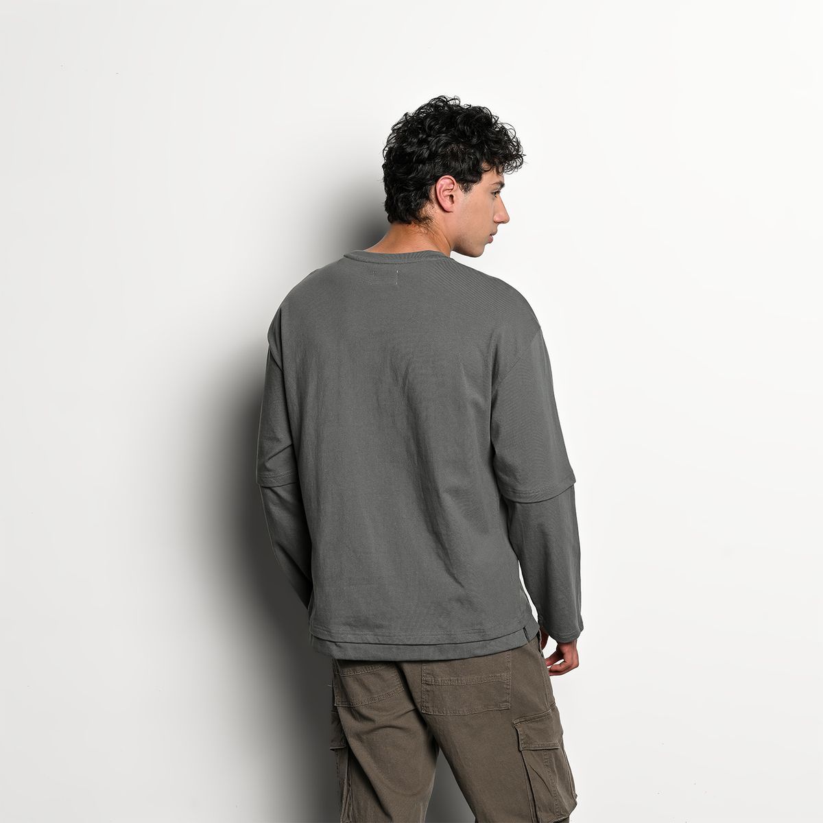 DENIMLAB - Camiseta Hombre Manga larga de Algodón Denimlab