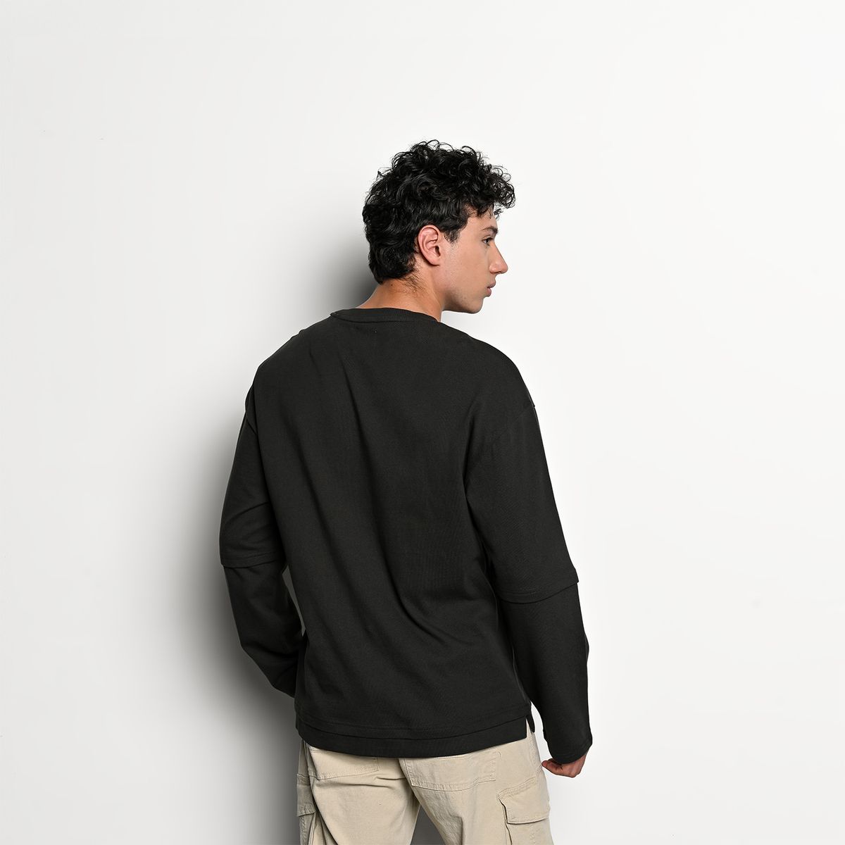 DENIMLAB - Camiseta Hombre Manga larga de Algodón Denimlab