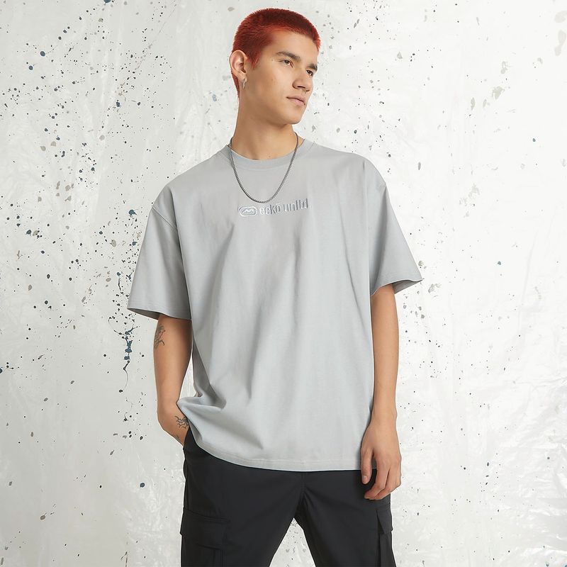 ECKO - Camiseta Hombre Manga corta con Logo de Algodón Ecko