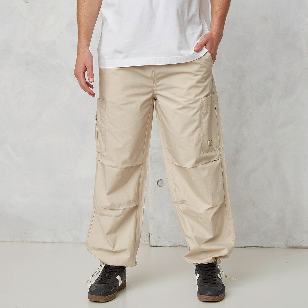 BEARCLIFF - Pantalón cargo Hombre Baggy de Algodón Bearcliff