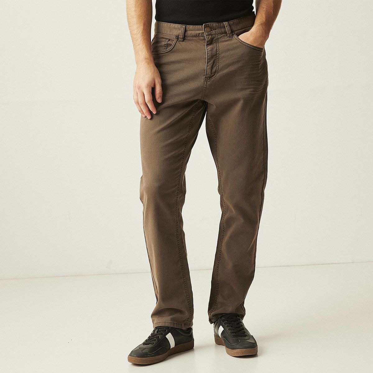 BASEMENT - Pantalón 5 Bolsillos Hombre Slim de Algodón Basement