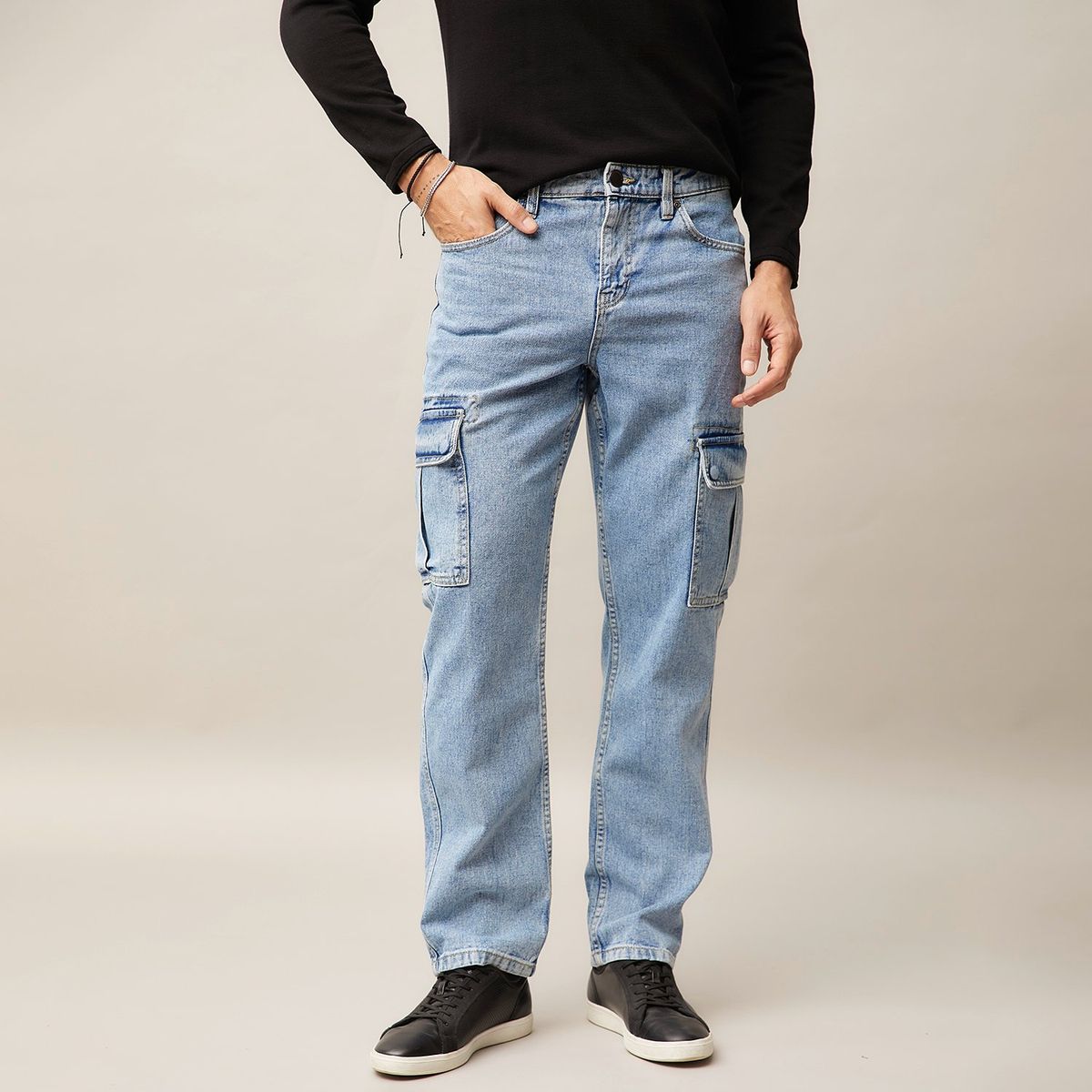 MOSSIMO - Jean Cargo Hombre de Algodón Mossimo