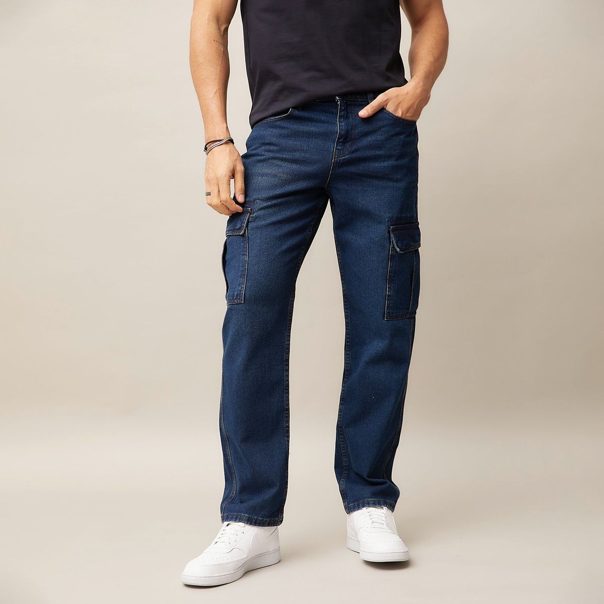 MOSSIMO - Jean Cargo Hombre de Algodón Mossimo