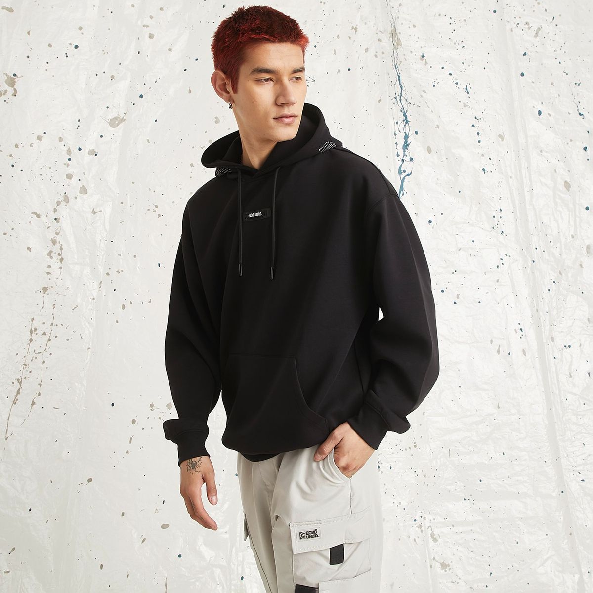 ECKO - Hoodie Hombre con Logo Ecko