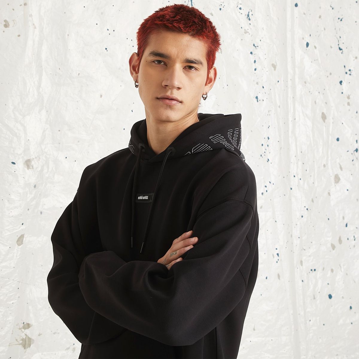 ECKO - Hoodie Hombre con Logo Ecko