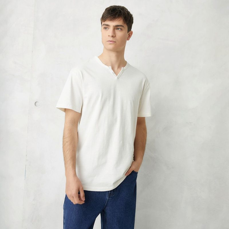BEARCLIFF - Camiseta Hombre Manga corta Oversized fit de Algodón Bearcliff