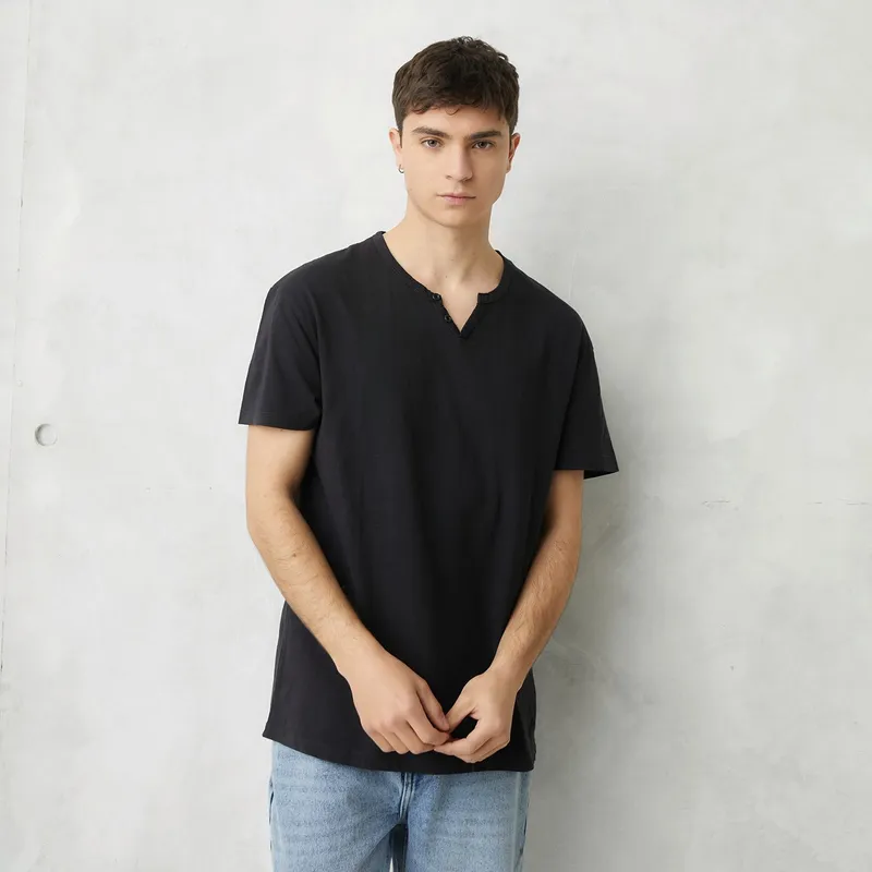 BEARCLIFF - Camiseta Hombre Manga corta Oversized fit de Algodón Bearcliff
