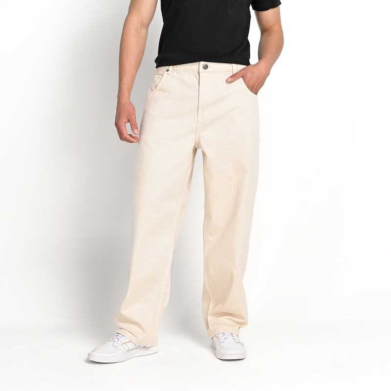 BEARCLIFF - Jean 5 Bolsillos Hombre Baggy de Algodón Bearcliff