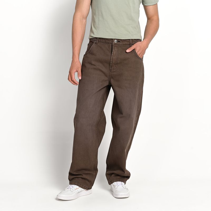 BEARCLIFF - Jean 5 Bolsillos Hombre Baggy de Algodón Bearcliff
