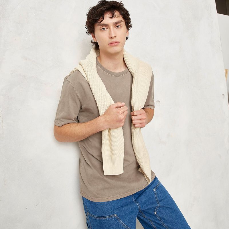 BEARCLIFF - Camiseta Hombre Manga corta de Algodón Bearcliff