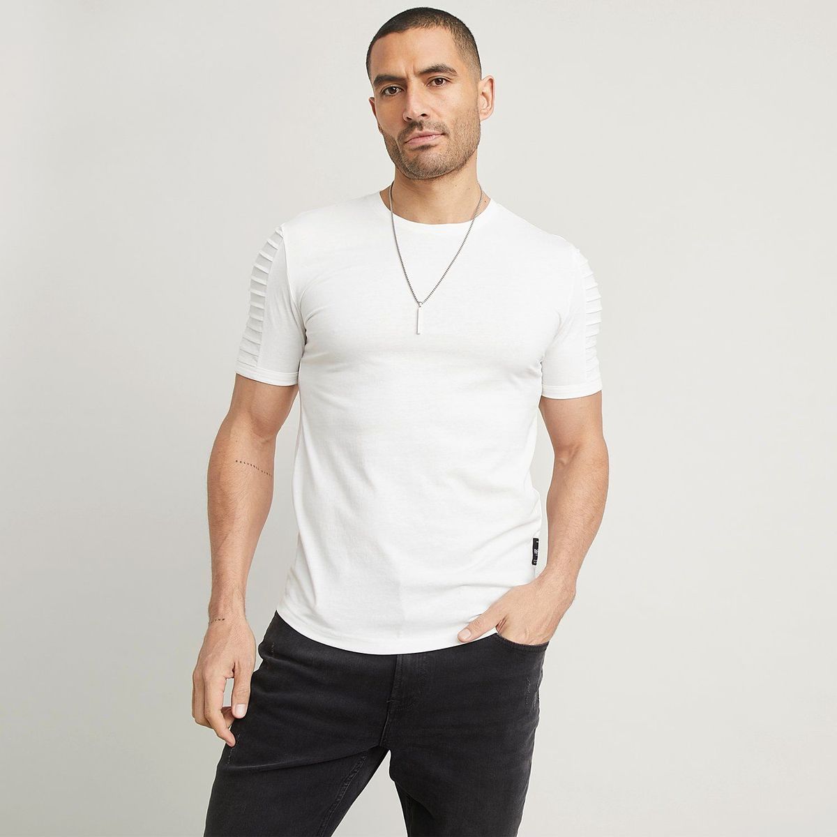 MOSSIMO - Camiseta Hombre Manga corta de Algodón Mossimo