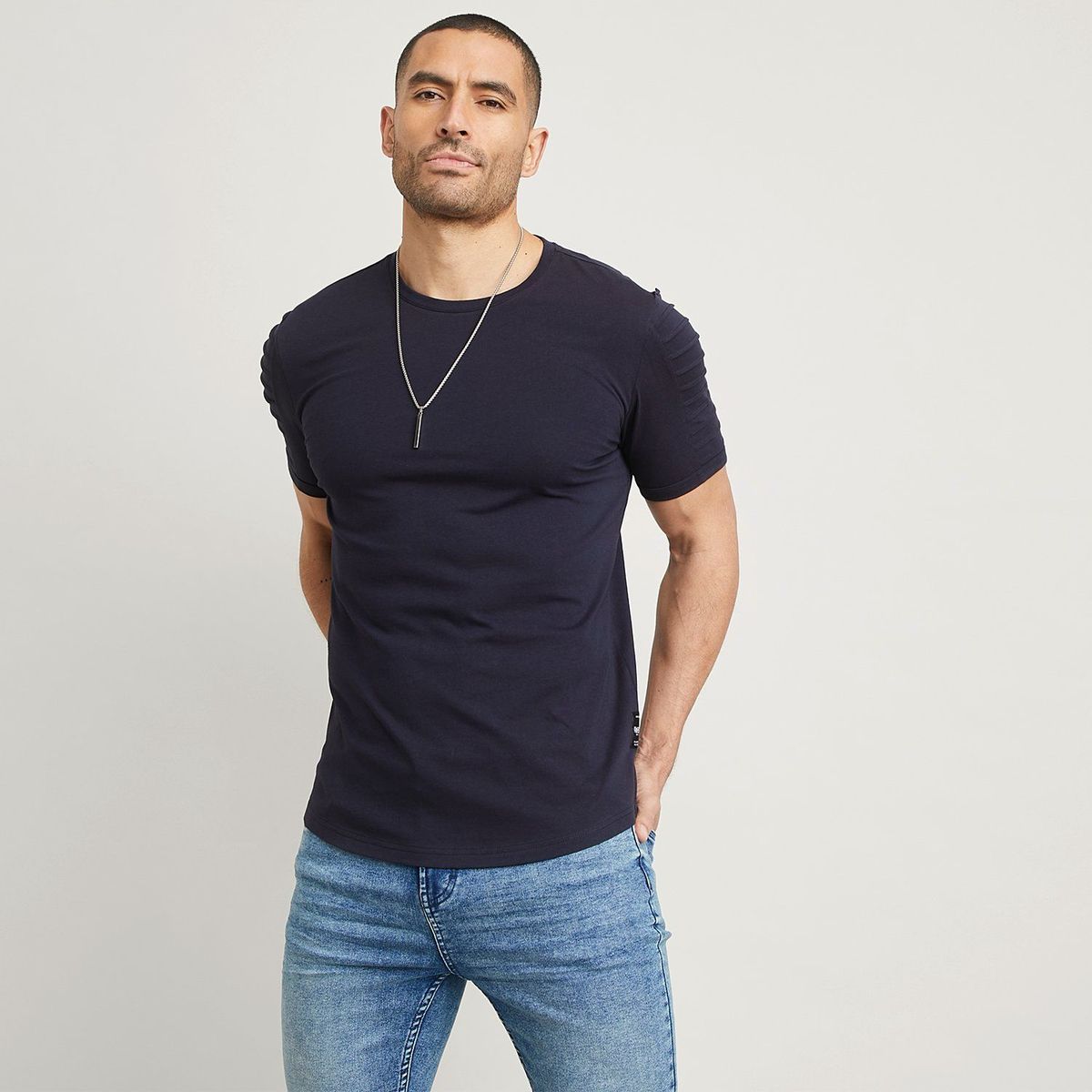 MOSSIMO - Camiseta Hombre Manga corta de Algodón Mossimo