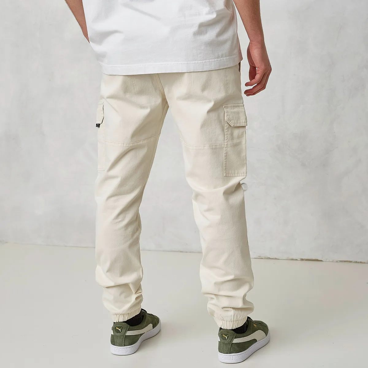 BEARCLIFF - Pantalón cargo Hombre Jogger de Algodón Largo 32 Bearcliff