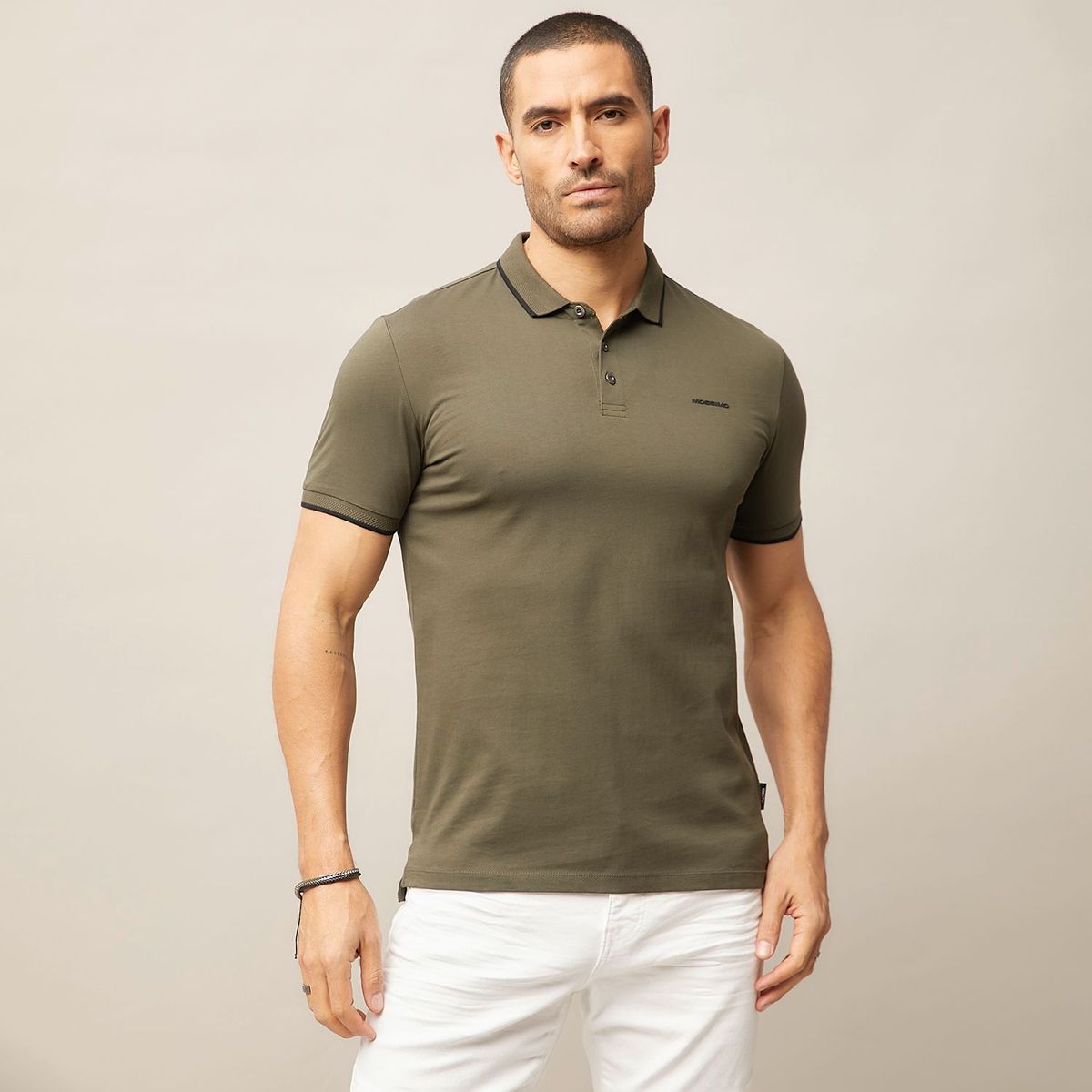 MOSSIMO - Camiseta polo Hombre de Algodón Mossimo