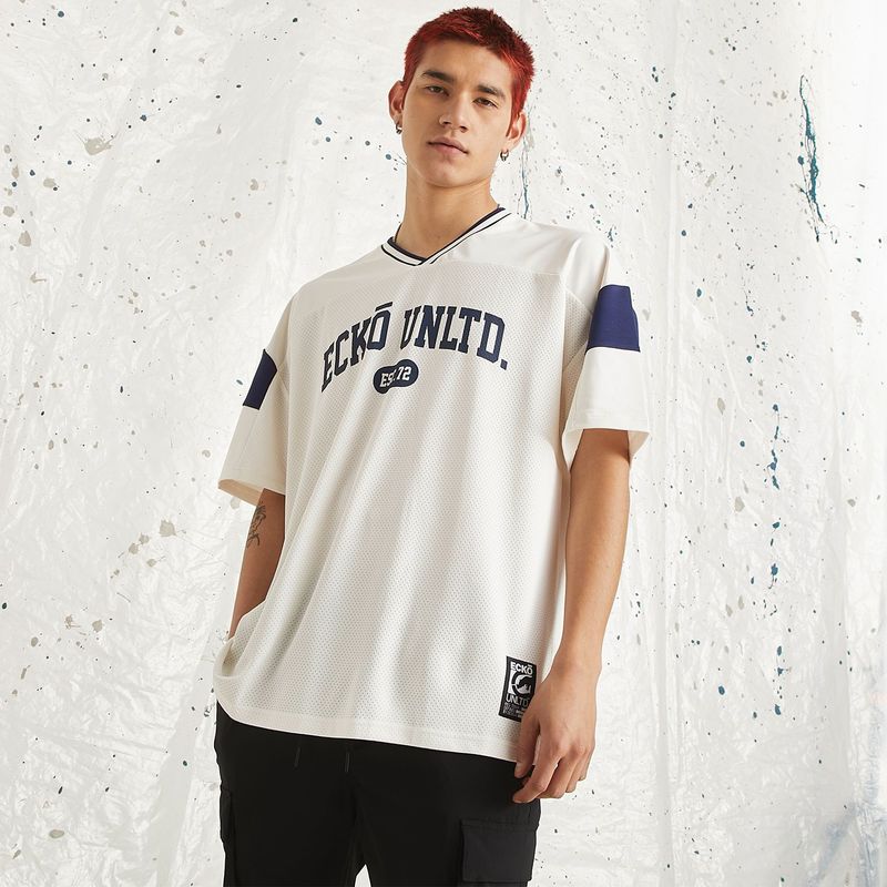 ECKO - Camiseta Hombre Manga corta con Estampado Oversized fit Ecko