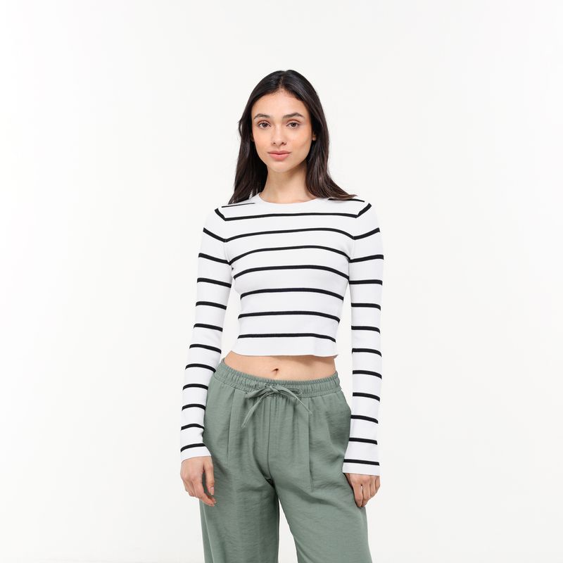 SYBILLA - Saco Mujer de Rayas Slim fit Sybilla