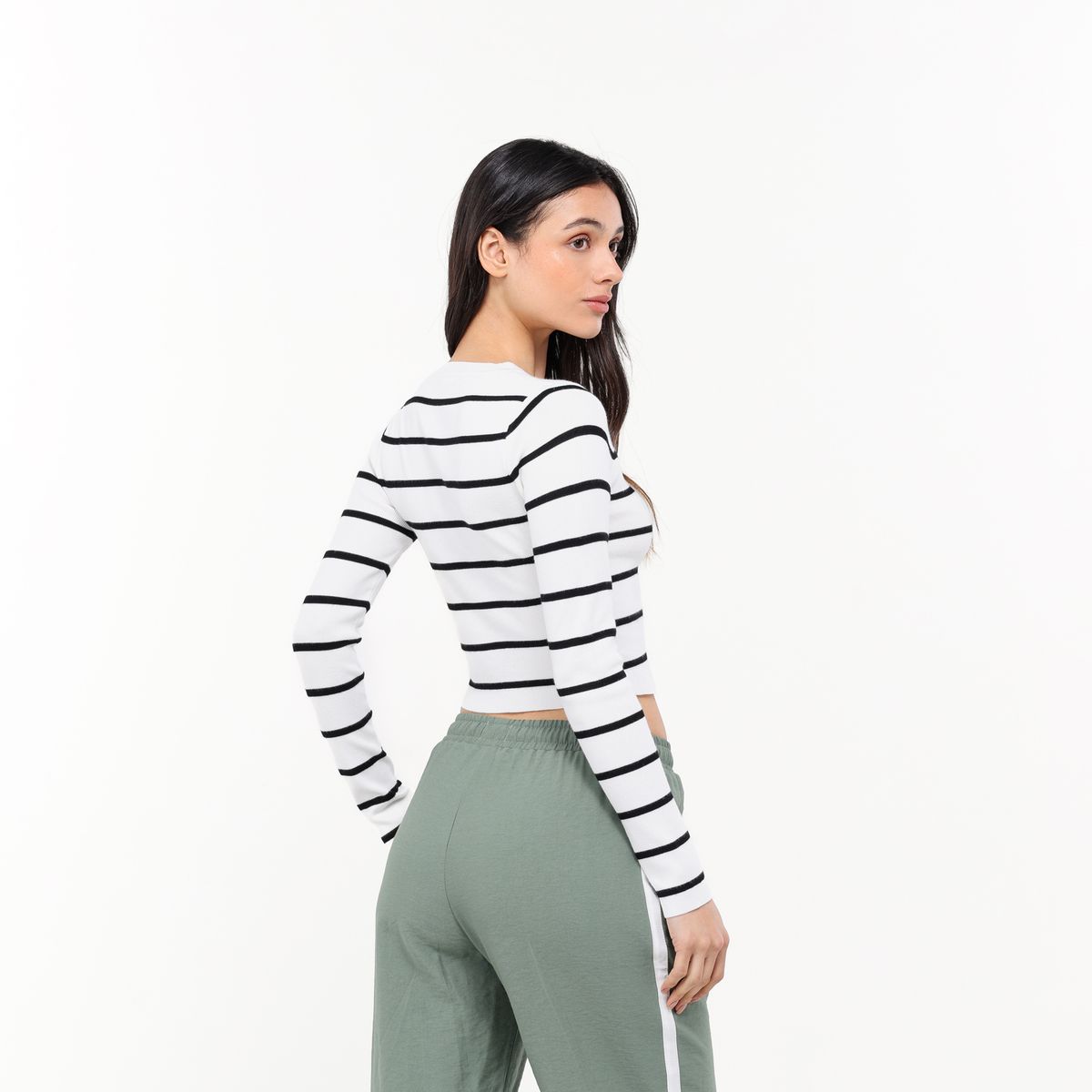 SYBILLA - Saco Mujer de Rayas Slim fit Sybilla