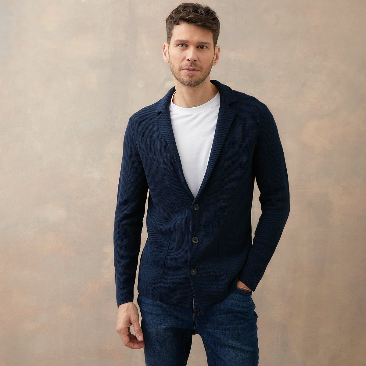 WOLF & HANK - Cardigan Hombre de Algodón WOLF&HANK