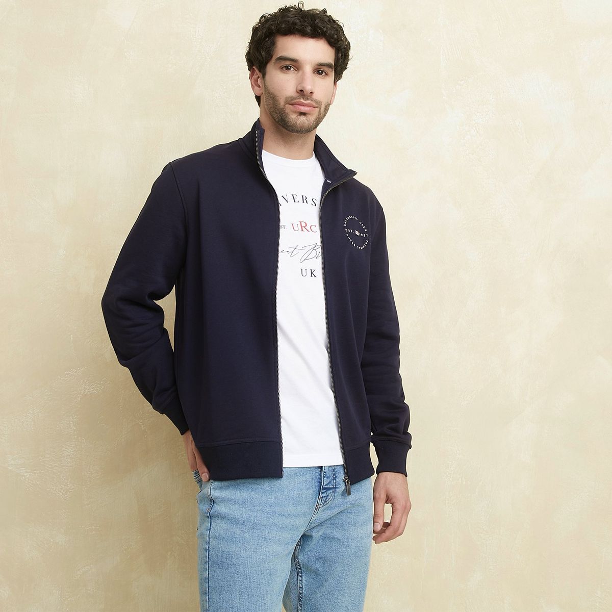 UNIVERSITY CLUB - Saco Hombre con Estampado de Algodón UNIVERSITY CLUB