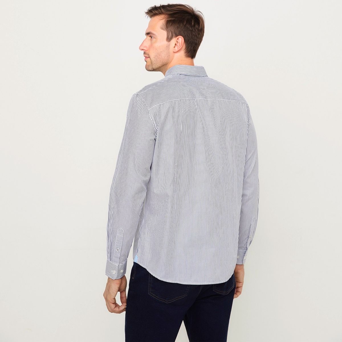 UNIVERSITY CLUB - Camisa Hombre de Cuadros Manga larga de Algodón UNIVERSITY CLUB 