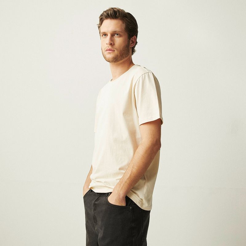 BASEMENT - Camiseta Hombre Manga corta Regular fit de Algodón BASEMENT