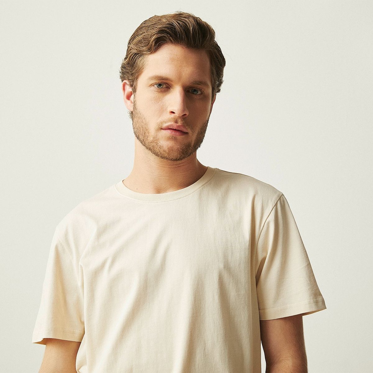 BASEMENT - Camiseta Hombre Manga corta Regular fit de Algodón BASEMENT