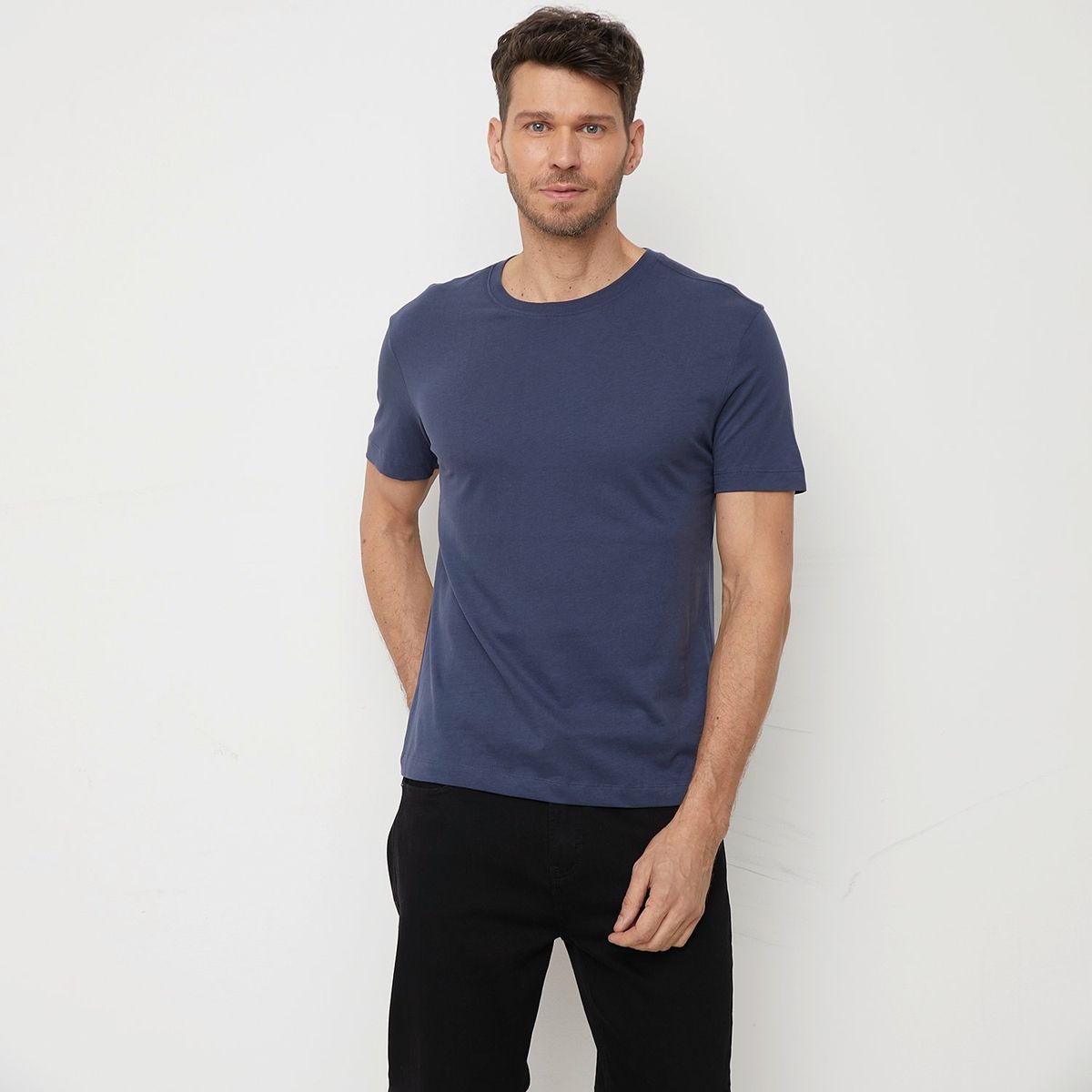 BASEMENT - Camiseta Hombre Manga corta Regular fit de Algodón BASEMENT