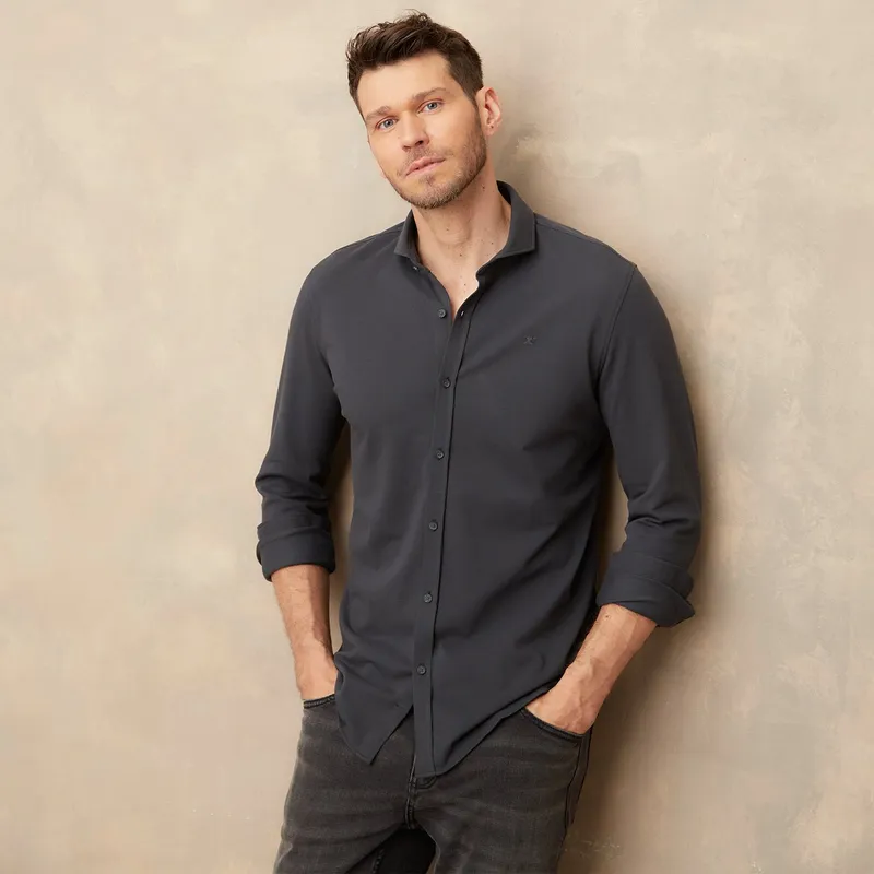 WOLF & HANK - Camisa Hombre Manga larga Slim fit Wolf & Hank