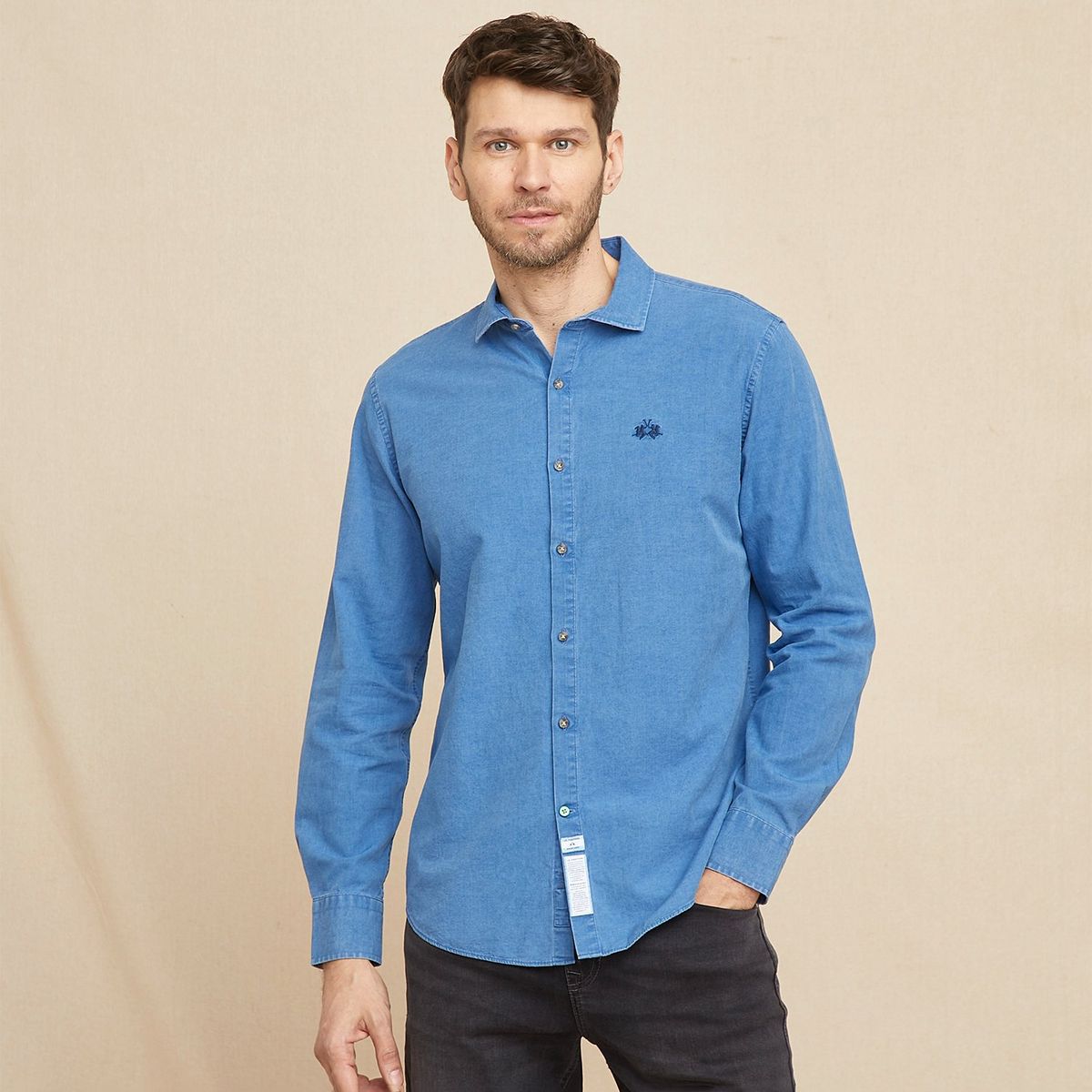LA MARTINA - Camisa Hombre Manga larga Slim fit La Martina 