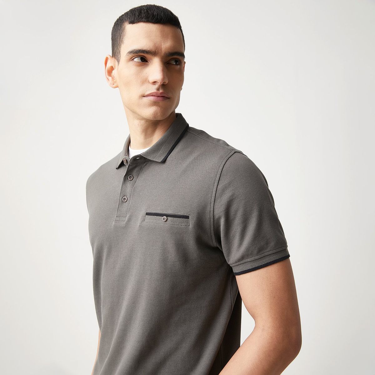 BASEMENT - Camiseta polo Hombre Manga corta Regular fit de Algodón BASEMENT