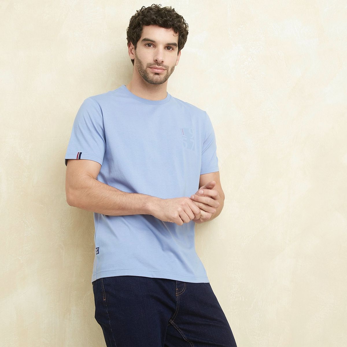 UNIVERSITY CLUB - Camiseta Hombre Manga corta con Estampado Regular fit de Algodón UNIVERSITY CLUB